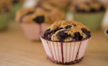 sourdough discard blueberry muffins