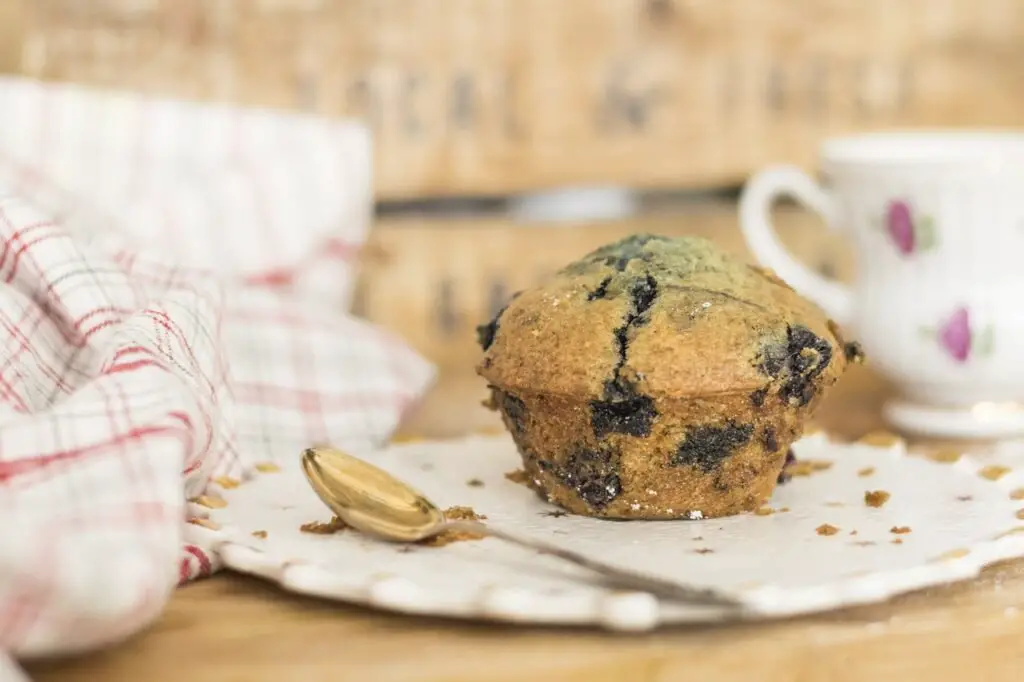 sourdough discard blueberry muffins