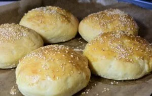 Sourdough Discard Hamburger Buns