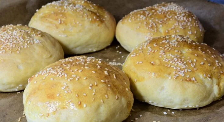 Sourdough Discard Hamburger Buns