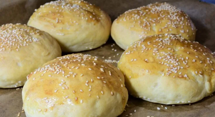 Sourdough Discard Hamburger Buns